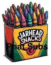 Sublimation Print Marine Jarhead Snacks Ready To Press Heat Transfer