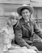 Jill Townsend Randy Boone on Cimarron Strip 1967 Television Old Photo