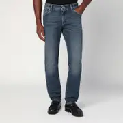 [Dolce & Gabbana] Slim stretch light blue washed jeans 52 IT Blue