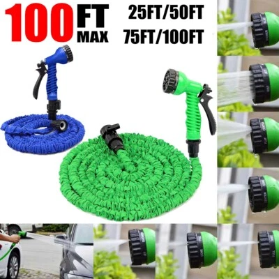2025 upgraded 100FT - 3X Stronger Deluxe Expandable Flexible Garden Water Hose
