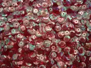 Sequins Cup 8mm Red Transparent AB 20g Sewing Craft Dress