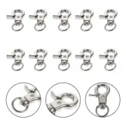 10 Pcs Parrot Cage Door Lock Buckle Birdcage Metal Snaps Small Pet Accessories