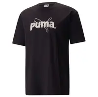 在飛比找Yahoo奇摩購物中心優惠-PUMA 流行系列 P.Team 男款 黑色 短袖T恤 53
