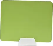 YsXoWiui Desktop Partition Board Guard Panel Desk Divider Practical Tabletop Screen for School Office Library, Green PP Stand, as described