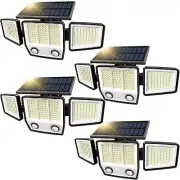 Solar Motion Sensor Outdoor Lights Waterproof - 3000LM 3 Modes Solar Security...