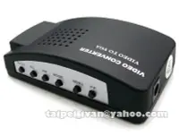 在飛比找Yahoo!奇摩拍賣優惠-全新盒裝 AV 轉 VGA 視訊轉換器 TV to PC 電
