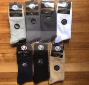 11-14 Premium Pure Cotton Socks Solid Quality Work Office School Dress Casual