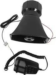 FONDOTIN 1 Set Tone Car Security Horn System Emergency Alarm Speaker for Vehicle Protection Loud Portable Alarm System Mouth Design for Enhanced Sound Diffusion