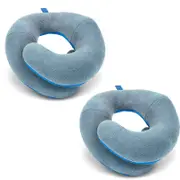 Double Support Neck Travel Pillow - 2 Pack