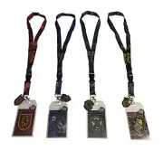 Bundle of 4 Hogwarts Houses Gryffindor Slytherin Ravenclaw Hufflepuff Lanyards