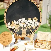 Tree leaves Wedding Guest Book Alternative Wedding Guest Book Tree Guest Book