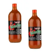 Mexican Hot Salsa Picante Extra Hot Sauce 2 Bottles 34 oz. each
