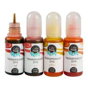 American Crafts Color Pour Resin Dyes 10ml 4/Pkg-Translucent - Warm