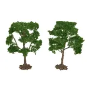 2pcs 10cm Trees Model Garden Wargame Train Railway Architectural Scenery Layout