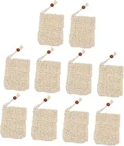 FOMIYES 3sets Exfoliating Soap Pouch Bathing Soap Bag Bubble Net Skin-friendly Reusable 10pcs*3