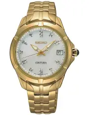 [Seiko] Coutura Stainless Steel Watch in Gold