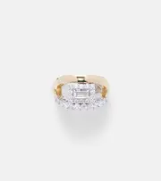[Yeprem] Yeprem Whisper Ear 18kt gold single ear cuff with diamonds One Size gold