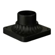 Craftmade Outdoor Light Post Head Adapter (Pier Mount) Z200-TB , Matte Black