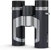 GoView ZOOMR 8x26 Small Lightweight Binoculars (8X Magnesium Case, Includes Smartphone Adapter and Accessories) Phantom Black