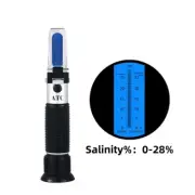 Salinity Refractometer Portable Salt Concentration Meter Pool Aquarium Food Test