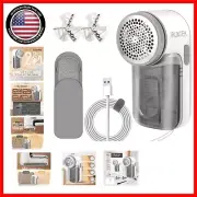 Effortless 2-in-1 Lint Shaver and Brush - Electric Wool Defuzzer with USB Power