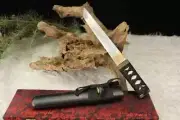Small Mini Tanto Knife Dagger Japanese Samurai Spring Steel Blade Combat Ninja