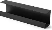 Under Desk Cable Management Tray 16.5 Inch, Sturdy Metal Cable Tray Under Desk, Desk Cord Management Tray, Under Table Cable Management Basket, Under Desk Wire Management Tray, Black 1 Pack