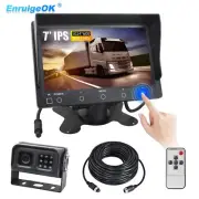 AHD Reversing Rear View Camera+7" Touchscreen Car Monitor for Truck Bus Van
