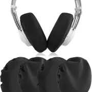 Geekria 2 Pairs Washable Headphone Covers (Size L / Black)