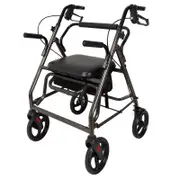 Orthonica Foldable Aluminium Rollator Walker - Grey