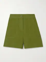 [Eres] Eres - L'intemporel Correct Linen Shorts - Green - FR 36 FR 36 Green