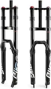 MTB Downhill Air Fork 26/27.5/29 Inch, Mountain Bike Suspension Fork 1-1/8" Disc Brake 150mm Travel for DH/XC/BMX Suspension Forks
