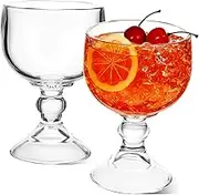 2 Pcs Glass Margarita Wine Goblets Exquisite Party Glasses for Wedding Home Use