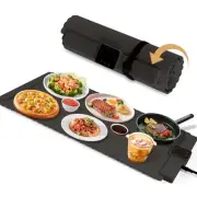 Food Warming Mat - 5 Temperature Settings, 4-Hour Timer, Child Lock, Flexible...