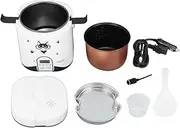 1.2l Mini Rice Cooker - Small Rice Cooker for Travel - With Non Stick Inner Pot Steaming Plate Rice Spoon - 304 Stainless Steel Steam Tray, For Home, Travel