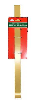 Christmas House 14" Gold Color Over The Door Wreath Hanger With Hook-NEW-SHIP24H