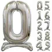 30" SHP Silver Standing Balloon