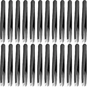24 Pieces Eyebrow Tweezers Stainless Steel Slanted Tip Tweezers Facial Hair Eyebrow Precision Tweezers for Men and Women
