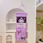 Creative Kawaii Girl Wall Hanging Storage Bag Cartoon Multi-compartment Bag C