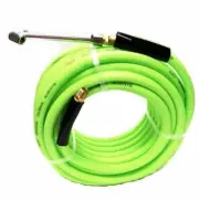 50 FT ULTRA-FLEXIBLE AIR HOSE 300 PSI 3/8" WITH 1/4" FITTINGS & DUAL TIRE CHUCK