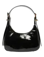 [Sandler] Jersey Bag in Black Crinkle Patent