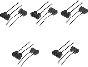 GOOHOCHY 5sets 2-in-1 Rj11 Splitter Adapters Telephone Line Adapters Phone Splitter for Multiple Devices Telephone Converter Supplies 4pcs*5