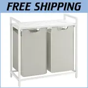 Robust Laundry Sorter with Removable Liners & Ventilated Shelf - 28.8" Design