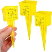 CANIGHT 3pcs Sprinkler Gauge Garden Tool Rain Gauge Rain Measuring Stakes Rain Water Gauge Rainfall Gauge Landscape Water Measure Rainfall Measurement Rainfall Measuring Cup Rainfall Meter