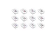 12PK Lemon & Lime Yorkshire Durable Glass Fresh Lock Food Container 375ml