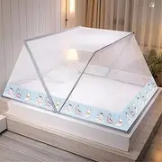 Portable Foldable Mosquito Nets,Mosquito Mesh Net,Mosquito Net for Bed,Bed Net Tent, Ideal for Home Or Holidays, Fine mesh Mosquito Net for Bed-F_160CM(W)