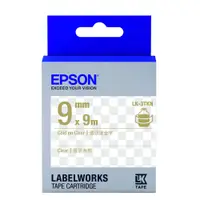 在飛比找誠品線上優惠-EPSON Transparent透明系列標籤帶/ 透明底金