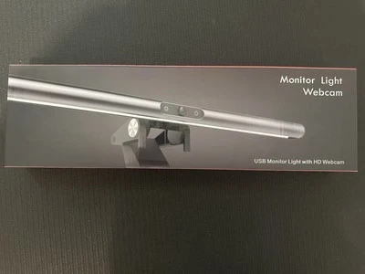LED Light Bar Touch Control Dimmable Computer Monitor Lamp With 1080P Webcam