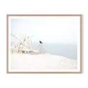 Perched Framed Printed Wall Art - Timber