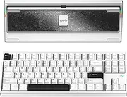 WOBKEY Crush80 Reboot CNC Aluminum 5-Second Quick-Release Triple-Mode Connectivity Mechanical Keyboard with Superior Acoustics (Pro Silver)